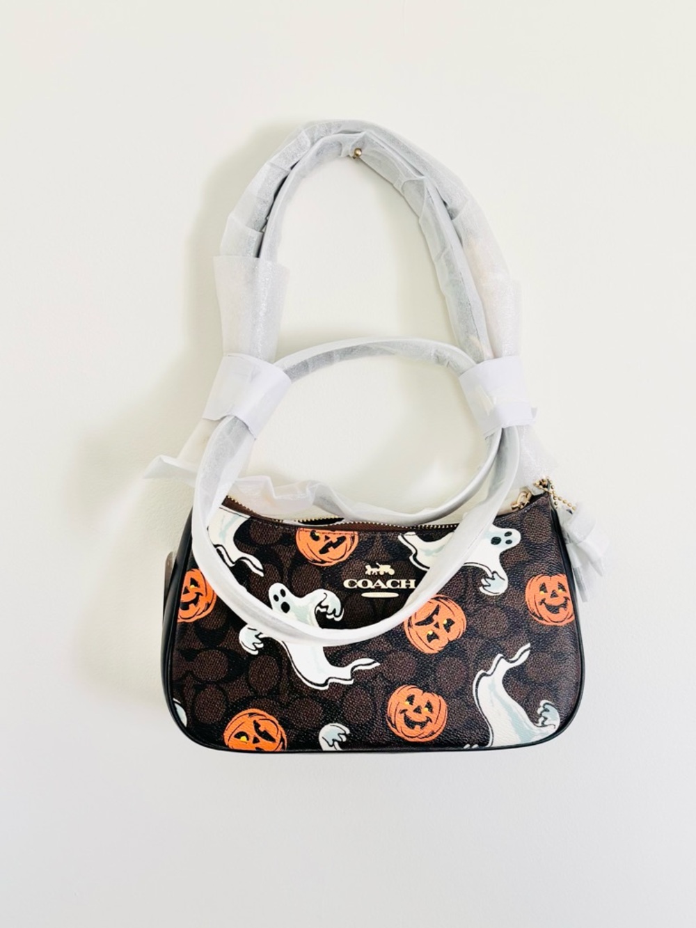 NWT Coach Teri Shoulder Bag in Halloween Print - Picture 5 of 7